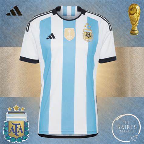 camiseta oficial argentina 3 estrellas.